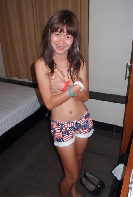 Asian first timer with braces gets banged by a sex tourist in POV mode