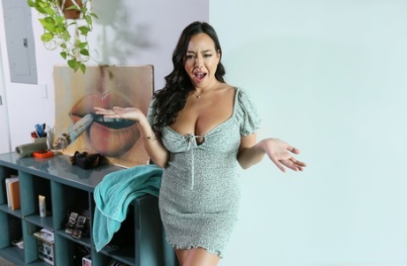 Cougar Kitten Latenight fucking her stepson's dick in her sexy lingerie